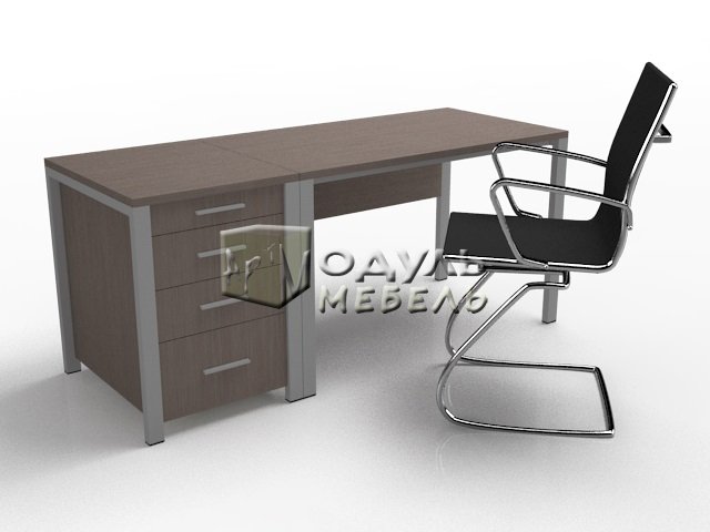 Стол офисный на металлическом каркасе Versal