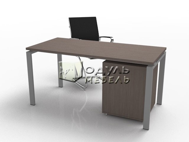 Офисный стол на  металлической ножке