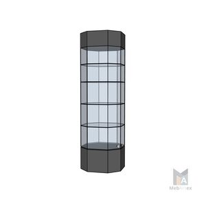 Витрина Л-008 восьмигранная с подиумом.