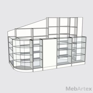торговый остров с радиусным модулем Днепр 