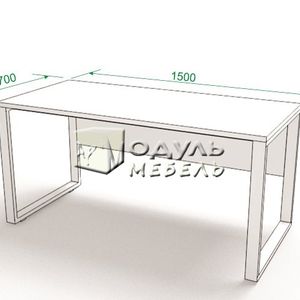 Стол офисный на металлическом каркасе Smart 