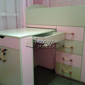 Детская комната для девочки, кровать чердак для мальчика, купить или заказать мебель в детскую от производителя корпусной мебели в Днепропетровске, цена, фото